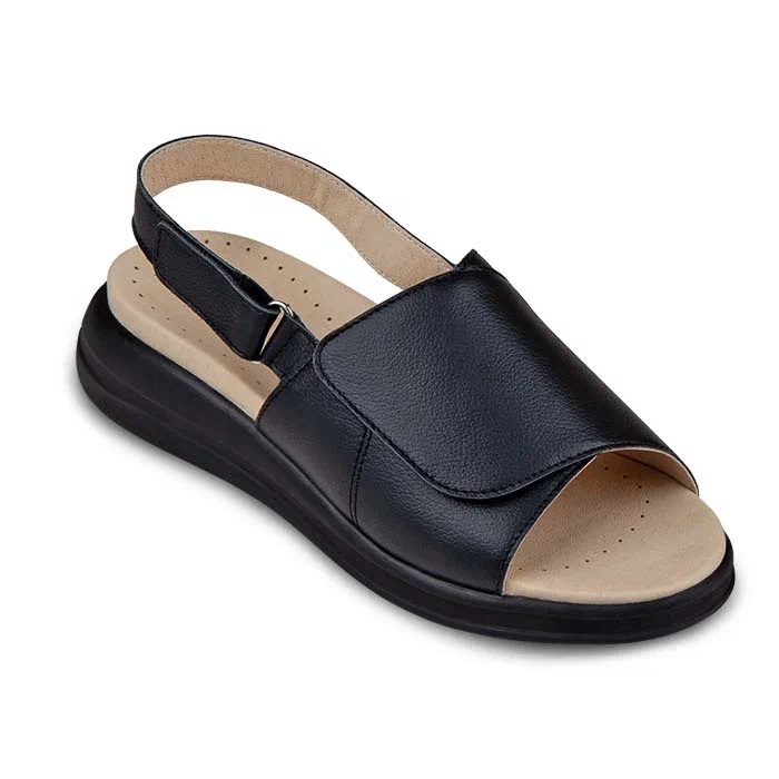 Сандалии ортопедические Dr Thomas женские DTD-253-1 черные.