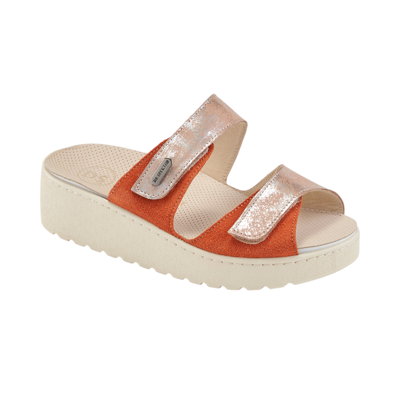 Сабо Dr. Spektor женские 2403-4D-58 оранжевый/персиковый.