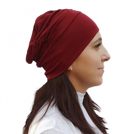 Убор головной Golova Диана 47-27-O-MARS марсала. Изображение 2 из 3