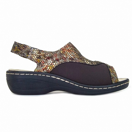 Сандалии ортопедические Ортобум женские 20037-01 коричневый питон. Изображение 2 из 5